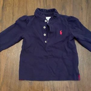 Baby girl’s ruffle polo shirt